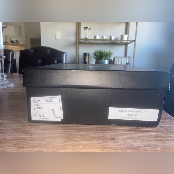 LASSO WESTERN BOOT CAMEL-8.5 - Picture 14 of 16